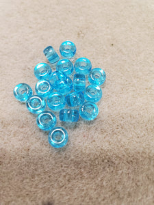 2/0 SEED BEAD MATUBO AQUA TRANSPSRENT