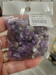 AMETHYST CHIPS TUMBLED