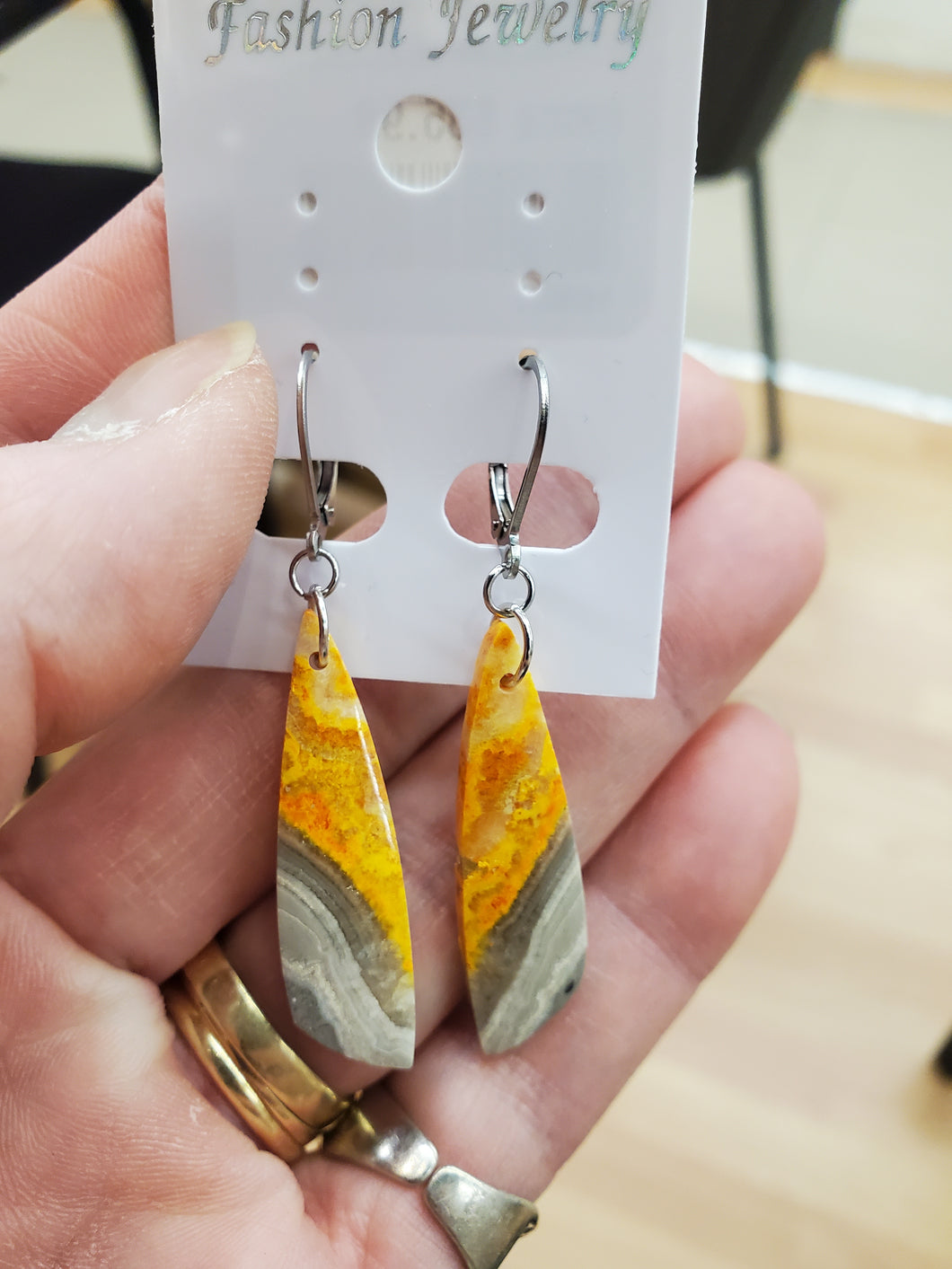 BUMBLEBEE JASPER EARRINGS