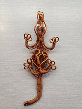 Load image into Gallery viewer, WIRE WRAPPED CARNELIAN GECKO PENDANT
