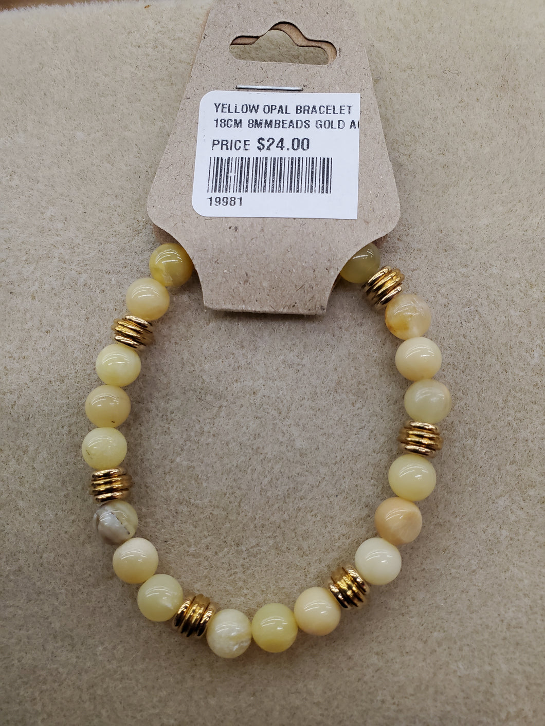 YELLOW OPAL BRACELET