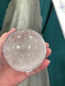 CLEAR QUARTZ SPHERE