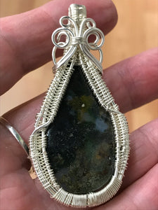 WIRE WRAPPED PIETERSITE PENDANT