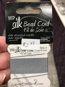 SILK BEAD CORD 0.8MM