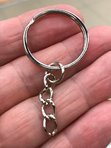 IRON KEY RING WITH CHAIN