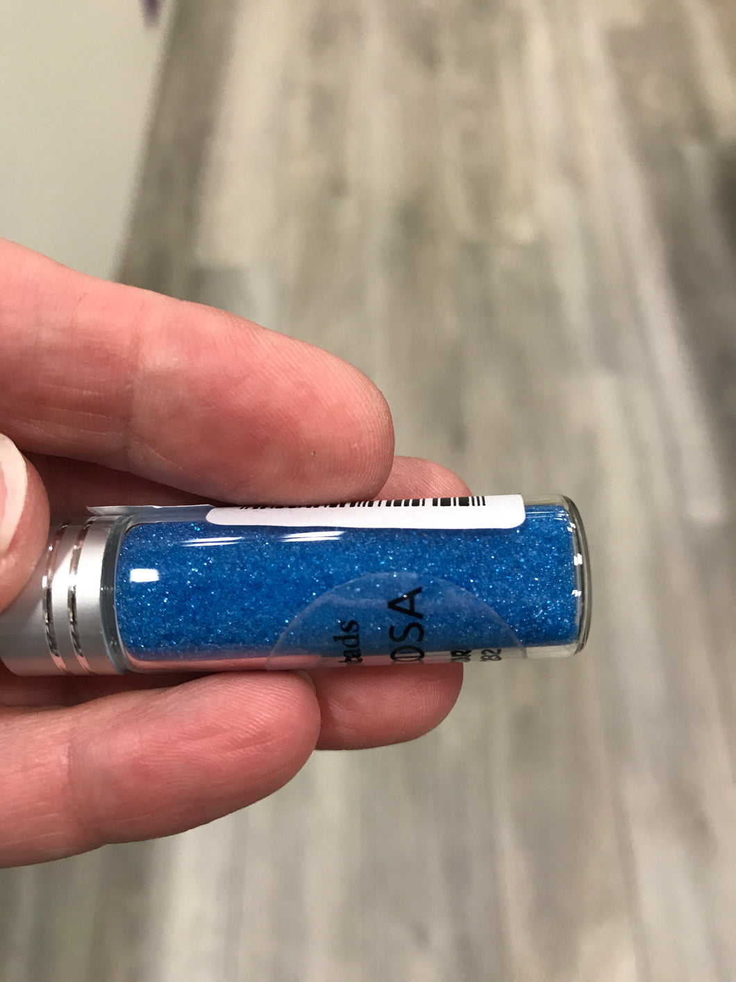 GLASS MICROBEADS BLUE