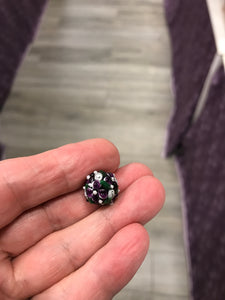 GLASS FLORAL BEAD