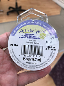 ARTISTIC WIRE 24GA GOLD