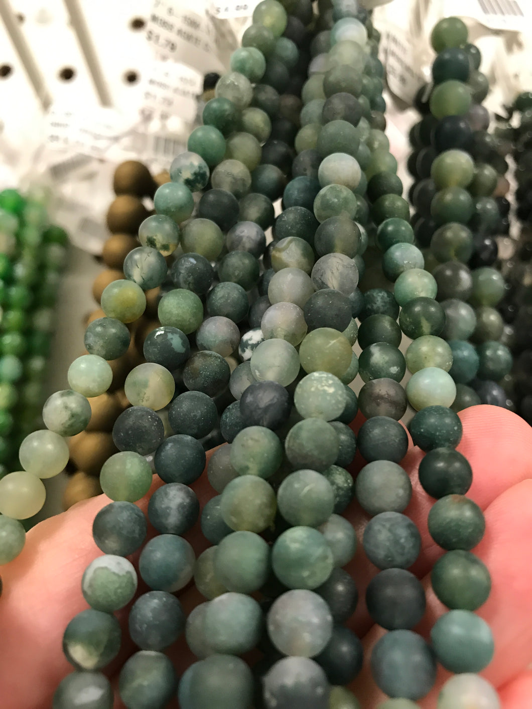 MOSS AGATE MATTE 6MM